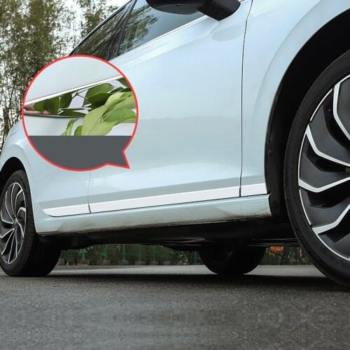 Car Accessories for VW Volkswagen Golf 8 MK8 2020 2021 Stainless Steel Side Door Molding Car Body Garnish Strips Cover Trim 6pcs