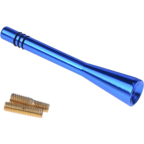 Car Van Aluminum Radio Antenna Mast RV Camper Caravan FM AM Aerial Kit M5 M6 Blue Car Styling Exterior Accessories Universal