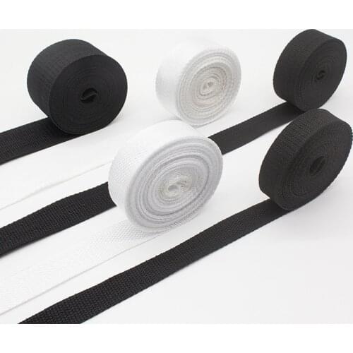 6/8cm 10meters White Polypropylene PP Braid Nylon Woven Belt Bag School Bag Strap Bundles And Wide Flat Rope