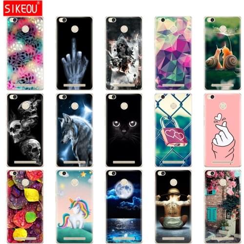 TPU Case For xiaomi Redmi 3s Redmi 3 Pro Case Silicone Phone Cover for xiaomi Redmi 3 Pro Case Redmi 3S 3 S Pro Case 5.0" flower