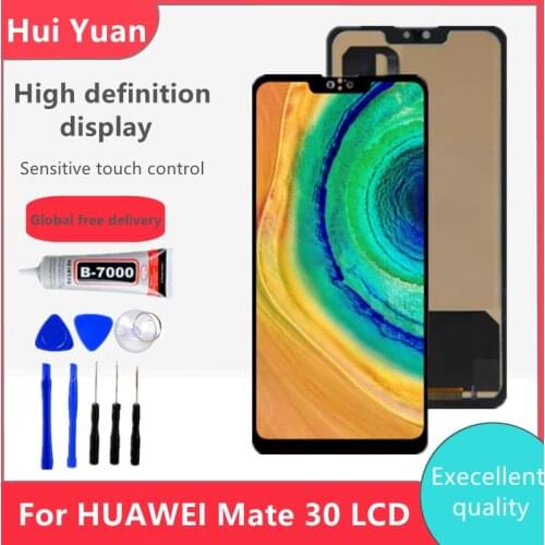Display For Huawei Mate 30 LCD Display Touch Screen Digitizer TAS-L09 TAS-L29 Replacement for MATE30 Screen No Fingerprint