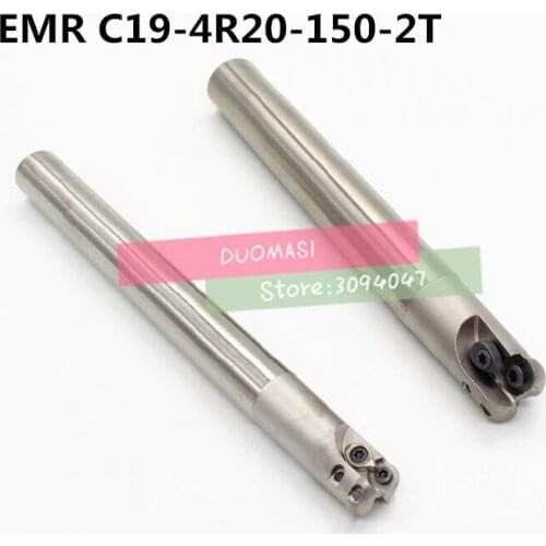 EMR C19-4R20-150-2T R4 indexable End Mill,Milling tool,R4 Toroidal Cutter For Milling Machine,2F Dia 20mm RPMT0802MO Mill Cutter