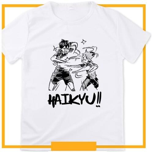 Short Sleeve Haikyuu T-shirt Anime Haikiyu hinata shyouyou Cosplay T Shirt Fashion Men Women Tops Tees