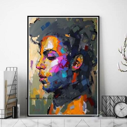 Canvas Painting Prince Rogers Nelson Portrait Posters and Prints Wall Art Pictures Cuadros for Living Room Home Decor