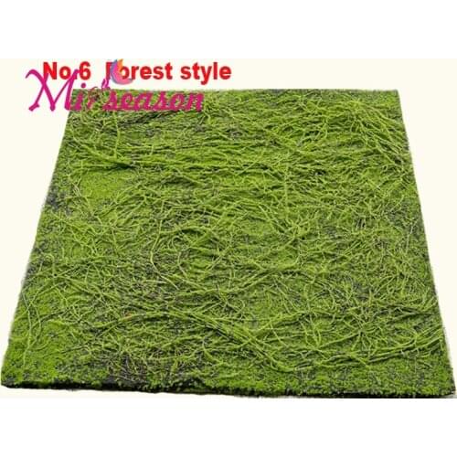 Forest Style Artificial Moss Turf Plant 1MX1M Moss Wall Decoration Grass Landscape Home Flower Decorative Simulation Plants No.6