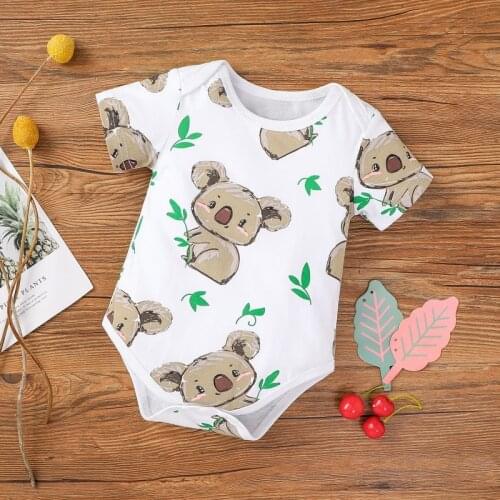 Summer Clothing Baby Boy Girl Rompers Babies Toddlers Clothes Cartoon Koala Onesie Kids Pyjamsa Newborn Infant