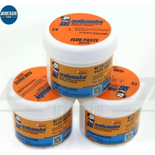 MECHANIC MCN-UV50 MCN-UV98 UV80 Halogen-Free no-Clean Solder Paste Rosin Flux SMT Electronic Production Syringe Flux