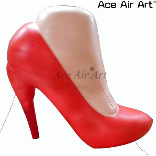 2018 Fashionable shoes model inflatable Women Summer Shoes T-stage Dancing High Heel Sandals replica for advertising