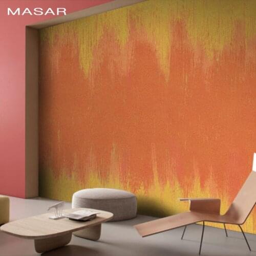 MASAR Creative bright orange fresco restaurant living room childrens room background wall waterproof wallpaper Magical change