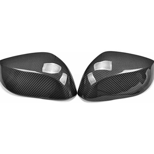 New Carbon Fiber Car Side Door View Mirrors Replacment Cover For Infiniti Q50 2013-2015