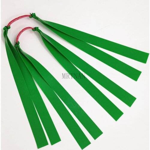 New Product Launch 2pcs of Slingshot Strong Elastic Flat Rubber Band Hunting Shooting Slingshot Set Practical Flat Rubber