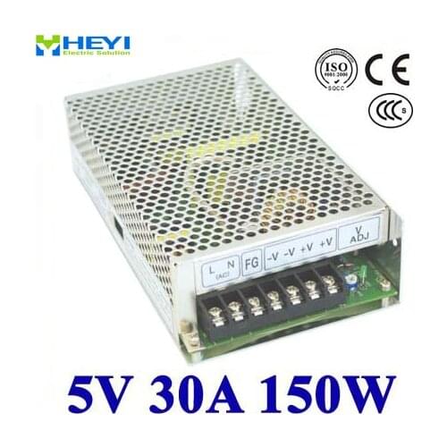Single output switching power supply 5V 30A 100~120V/200~240V AC input LED power supply 150W 5V transformer