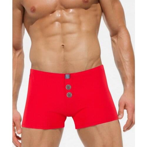 Solid color Mens Swimwear Shorts Swimsuit Men 2020 Low Waist Mens Swim Trunks Summer Beachwear Short Homme Pants