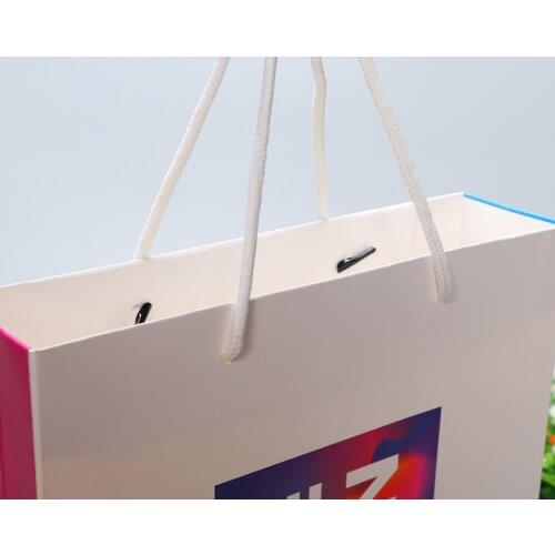 Custom Printed Your Own Logo White Brown Kraft Gift Craft Shopping Paper Bag With Handles,Coffee tea paper bags --XP2017