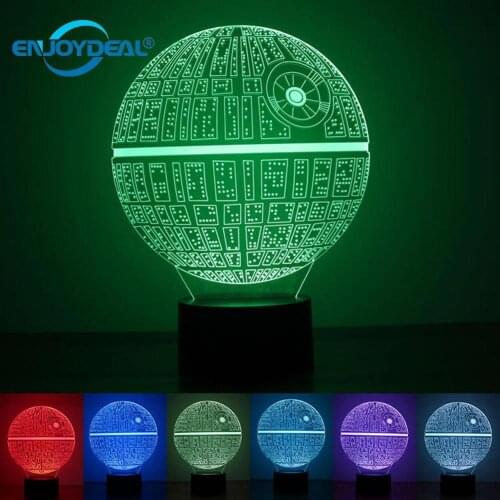 Hot Creative 3D Colorful Gradient Atmosphere Robot Dinosaur LED Night Light USB Touch Switch Table Desk Lamp Gifts Y7