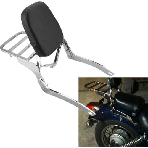 Motorcycle 13" Backrest Sissy Bar For Yamaha Virago XV 250 XV 125 1989-2011 2002 2003 2004 2005 2006 2007 2008 2009 2010Chrome