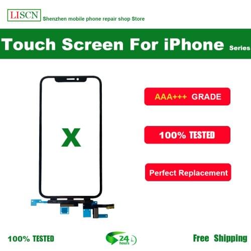 Glass panel of touch screen digitizer for iPhone, and replacement of external glass panel of X XS XR XS Max XS+gift
