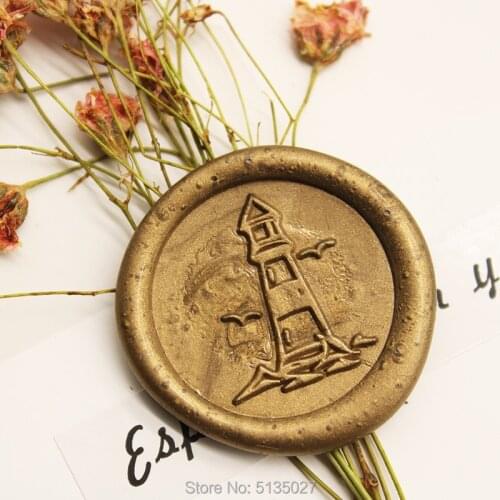 LIGHTHOUSE BEACON Wax Seal Stamp / Wedding Invite / Birthday Party Invitation / Envelope Letter Seal / Starter Kit / Gift Packin