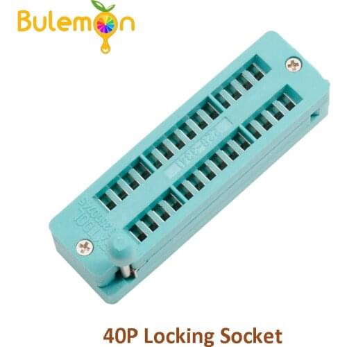 1PC 40P IC Universal ZIF Test Locking Socket Integrated Circuit IC Socket For DIP IC MCU