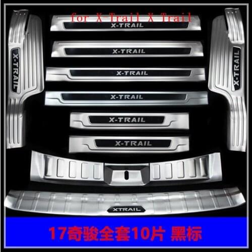 Stainless steel Rear Bumper Protector Sill Trunk Tread Plate Trim for Nissan X-Trail X Trail T32 2017-2021 Car styling