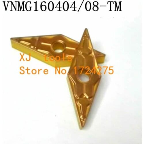 10pcs VNMG160404-TM / VNMG160408-TM carbide CNC inserts,lathe tool,apply to steel processing, insert MVJNR/MVVNN turning tool