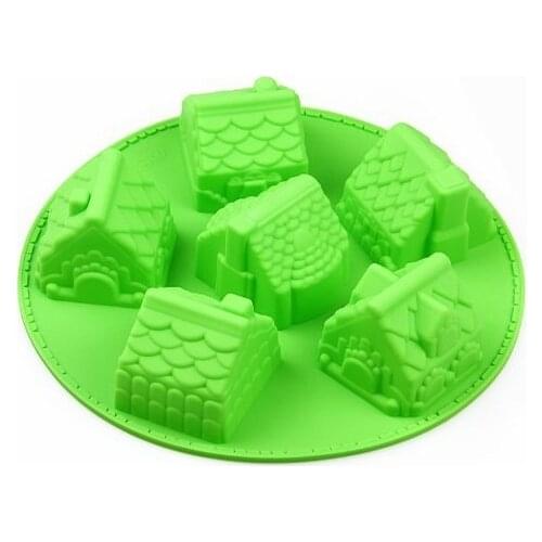 6 Cavities Molds Silicone Cake Mold Flexible Mold Biscuit Mold Handmade