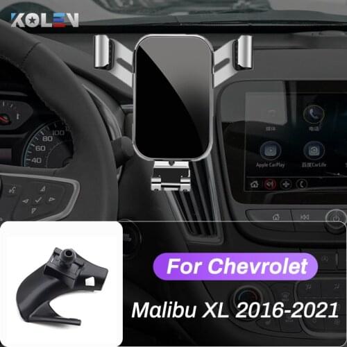 Car Mobile Phone Holder For Chevrolet Chevy Malibu XL 2016 2017 2018 2019 2020 GPS Gravity Stand Navigation Bracket Accessories
