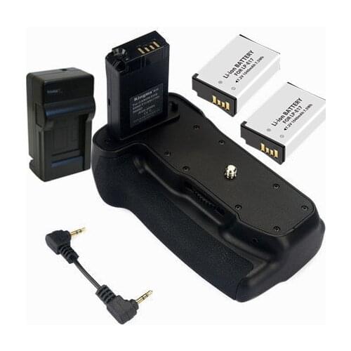 Battery Grip Holder + 2x LP-E17 Battery+ LP-E17 Charger for Canon EOS 800D/Rebel T7i/77D/Kiss X9i DSLR Camera, LP-E17, LPE17