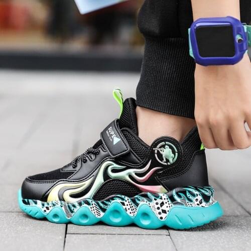 2021 Autumn Childrens Sneakers Fashion Casual Sports Shoes For Boys Breathable Mesh Running Sneakers Girls Kids Shoes