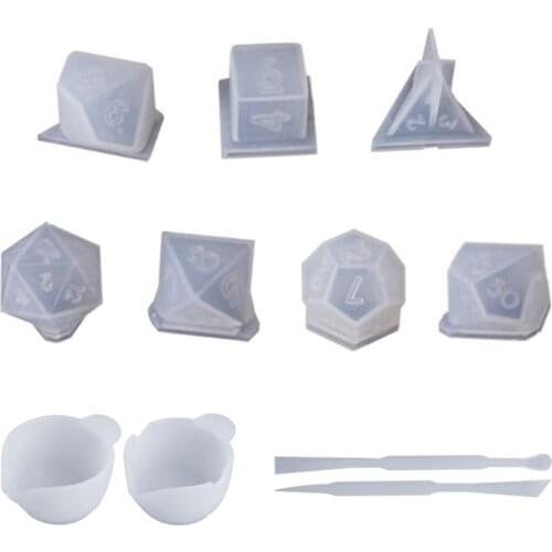 Dice Fillet Square Triangle Dice Mold Dice Digital Game Silicone Mould