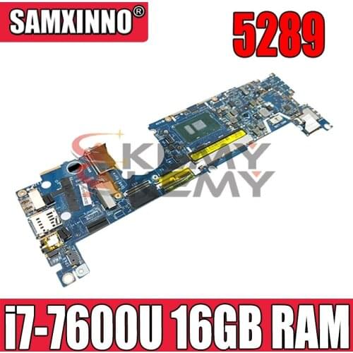 FOR Dell Latitude 5289 Laptop Motherboard 7DCRR 07DCRR CN-07DCRR LA-E111P W/ i7-7600U CPU 16GB RAM 100% Tested