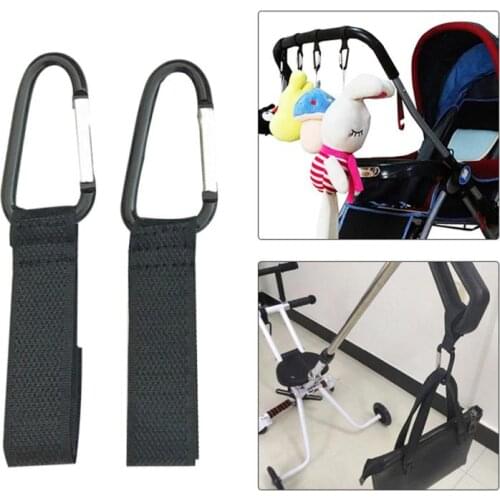 1Pcs Baby Stroller Hook Accessories Multi Purpose Infant Stroller Hook Shopping Pram Wheelchair Carabiner Clip Carriage Bag Hook