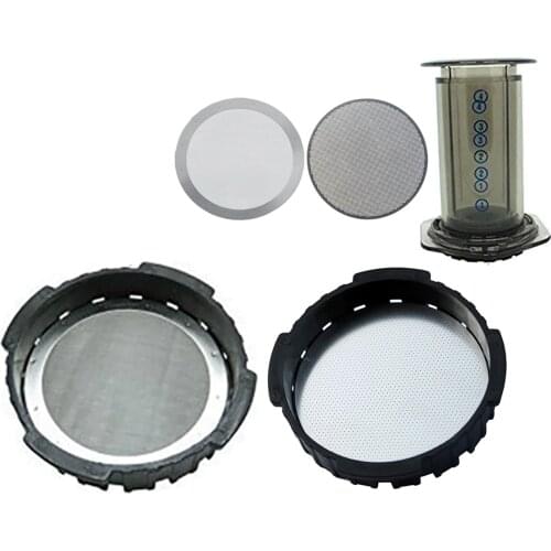 2PCS/lot 61MM Coffee Metal Mesh Filter Reusable Stainless Steel Filter Mesh For Aeropress Coffee Maker Tool Kitchen Accessories