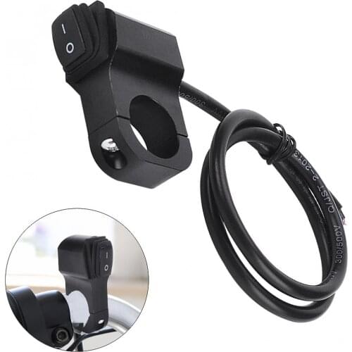 Motorcycle Switches 12V 6A Aluminium Alloy On Off Switch Waterproof Motorcycle Handlebar Headlight Double Flash Switch