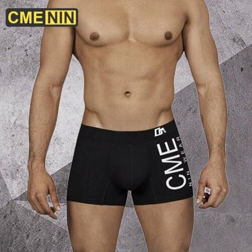 CMENIN Ins Style Cotton Sexy Boxer Mans Underwear Men Breathable Mens Underpants Boxershorts Men Long Boxer Top CM212