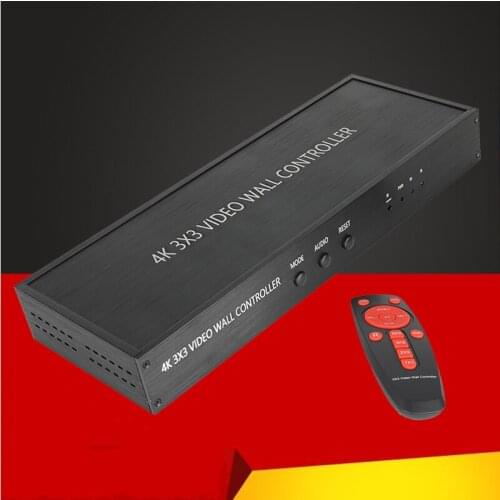 4K 3x3 Video Wall Controller Screen Stitching Processor Splicer 3x2 2x2 3x1 1x4 2x3 4x2 2x4 9 HDMI-compatible Monitor Display