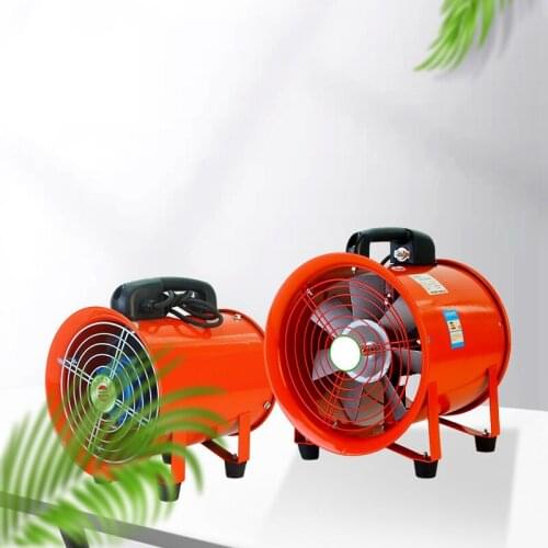 Removal portable mobile exhaust fan Industrial powerful portable axial fan 220V ventilation tunnel marine construction dust fan