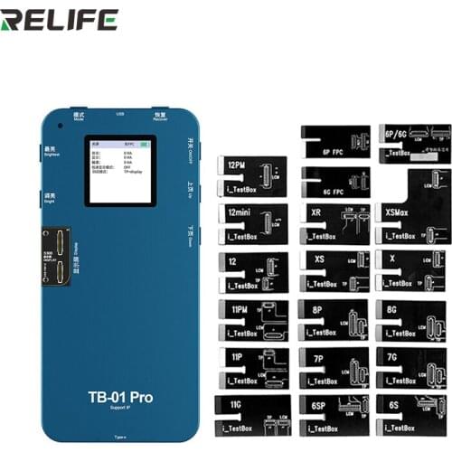 RELIFE TB-01 Pro Screen Display Tester 3D Touch Original Color Board LCD Programmer For 6G 6S 6P-12ProMax/Mini