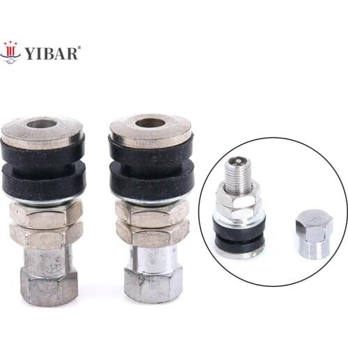 Motorcycles Tire Valve Dust Cap Tubeless Wheel Scooter TR161 2pcs Stem Electrombile Rim Stainless Steel Bolt