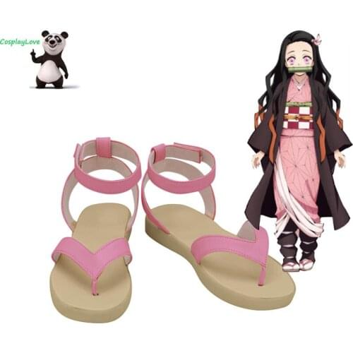 Demon Slayer: Kimetsu No Yaiba Nezuko Kamado Pink Cosplay Shoes Cosplay Boots CosplayLove For Christmas Halloween