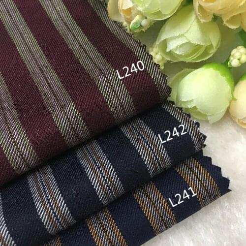 Worsted wool fabric and striped suit fabric suit jacket trousers manual DIY