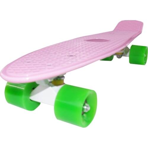 Pastel Skateboard Plastic Longboard Mini Cruiser 22" Retro Penny Skate Board Complete No Assembly Required