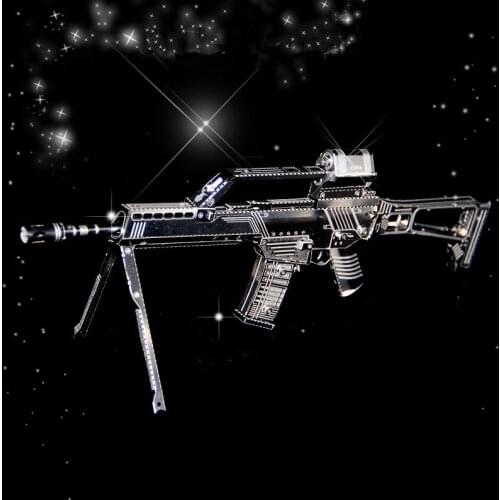 Stereoscopic Metal Assembling By Hand 3D Toy Gun Military Model DIY Jigsaw Puzzle Childrens Day Gifts for Boy Friend