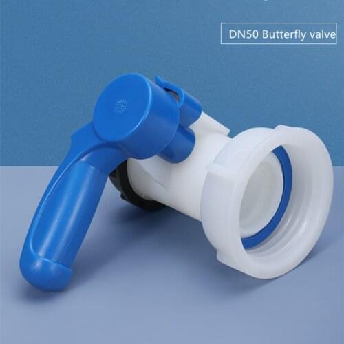 Thicken DN50 Butterfly Valve 1000L IBC Tank Connector Garden Hose adapter container outlet control tool
