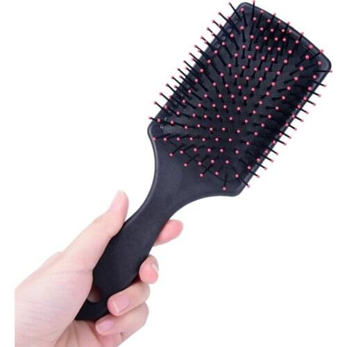 1PC Professional Healthy Paddle Cushion Hair Loss Massage Brush Hairbrush Comb Scalp Hair Care WS-2019924
