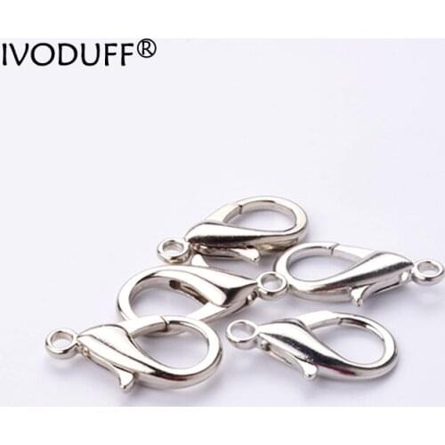 10pcs/lot Metal Lobster Clasp Hook, Chain End Hook,DIY Keyring Purse Metal Accessories