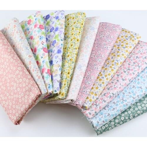 160cm*50cm Beautiful floral cotton fabric DIY bedding apparel dress patchwork fabric kids handwork cotton cloth