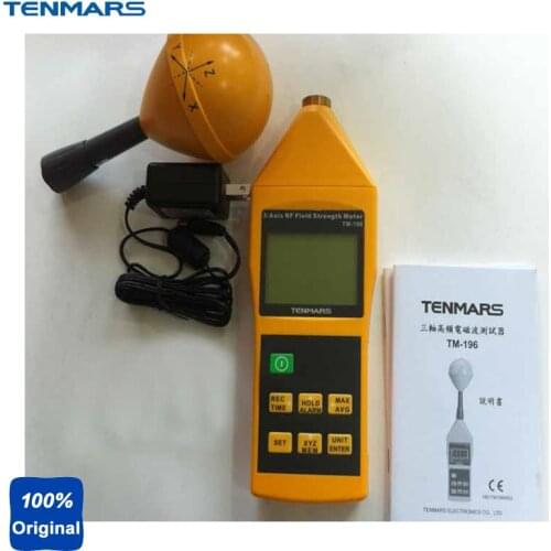 3 Axis Electrosmog RF Field Microwave EMF Meter Tester Frequency 10MHz~8GHz TM196
