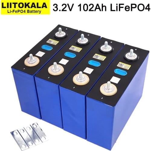 3.2V 100Ah Battery LiFePO4 Lithium phospha Large capacity DIY 12V 24V 48V 3C 300A Electric car RV Solar Energy storage system