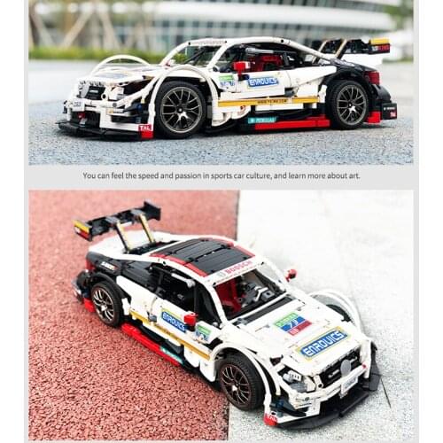 Mould King 13075 C63 Racing Sport Car Model Building Blocks Assemble Bricks Kids Educational DIY Toys Christmas Gifts